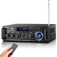 STEREO ZOSILŇOVAČ HIFI BLUETOOTH 5.0 AUDIO FM AUX SD/USB 50 W + 50 W