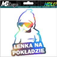 Nálepka na okno LENKA ON BOARD HOLOGRAM