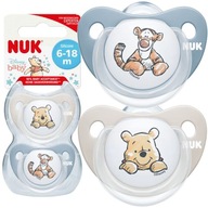 NUK SILICONE DISNEY WINNIE cumlík 6-18M + UKLIDŇUJÚCE ANATOMICKÉ Púzdro