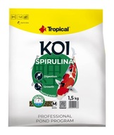 Tropické KOI Spirulina Krmivo pre koi kaprov stredné granule 