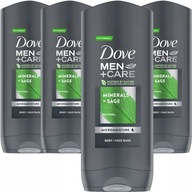 Dove Men Elements sprchový gél 400 ml x 4