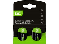 HR20 8000 mAh GREEN CELL batérie (2 ks.)