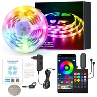 5M RGB LED PRUH APLIKÁCIE BLUETOOTH MUSIC DIAĽKOVÉ OVLÁDANIE