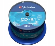 VERBATIM CD-R disky 700MB 52x 50ks CB EXTRA PRO