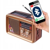 KUCHYNSKÉ RÁDIO SOLÁRNA BATÉRIA BLUETOOTH USB FM