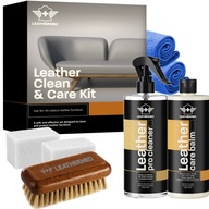 Leathermed Leather care čistiaca sada na kožený nábytok 2x500