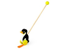 Drevené odtláčacie hračky VIGA Hračky Tučniak Chodítko