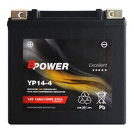 BPower Excellent AGM YP14-4 12V 12Ah 230A YTX14H