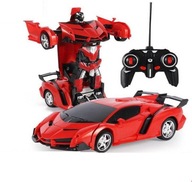 AUTO ROBOT TRANSFORMÁTORY 2V1 DIAĽKOVÝ R/C ČERVENÝ