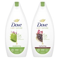 DOVE Care by Nature sprchový gél 400 ml x 2