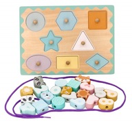 MONTESSORI PUZZLE GORÁLKY SET PRE DETI 12M+