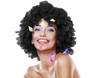 Dlhá čierna parochňa GoDan afro Photo booth