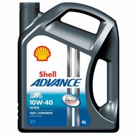 SHELL Advance Ultra 4T 10W40 4L - syntetický motocyklový olej