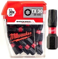 BIT SHOCKWAVE CD BITTY TX30/25mm (25ks) MILWAUKEE