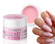 CLARESA SOFT & EASY BUILDER GEL MILKY PINK NAIL BUILDING GEL 45 g