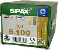 Nastavovacie skrutky do dreva, laty 6x100 SPAX A`100