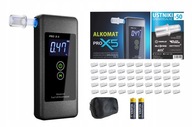 Alcofind PRO X-5 alkohol tester + kalibrácie + 50 ks náustok