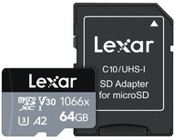 Pamäťová karta LEXAR Professional microSDXC 64GB