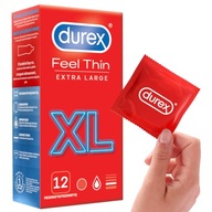 Durex Feel Thin XL kondómy navlhčené väčšie