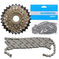 MF-TZ50 6-rýchlostná voľnobežka 14-28T + reťaz Shimano HG40 114 článkov