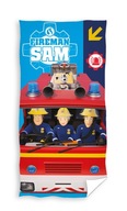 FIREMAN SAM detská VEĽKÁ osuška na pláže pri bazéne 70 x 140 cm