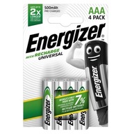 4 x AAA 500 mAh ENERGIZER univerzálne batérie