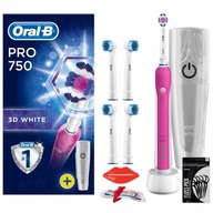 ELEKTRICKÁ ZUBNÁ KEFKA ORAL-B PRO 750 RUŽOVÉ POUZDRO