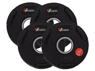 PLATINOVÁ FITNESS SET 10 KG OLYMPIJSKEJ GUMY HMOTNOSTI HMOTNOSTI 50 MM