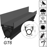 Garážové tesnenie pre garážovú bránu GT06 4,5m