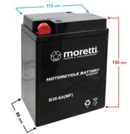 Batéria pre motocykle 6V 13Ah AGM (Gel) MB38-6A