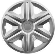 4x NRM ACTION Silver Hubcaps 14'' palcov