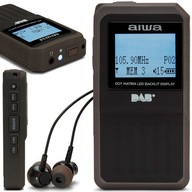 DIGITÁLNE VRECKOVÉ RÁDIO DAB+ FM LED baterka MINI MALÁ AIWA RD-20DAB/BK