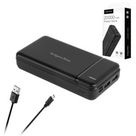 Power banka 20000mAh 2xUSB USB-C kábel KrugerMatz