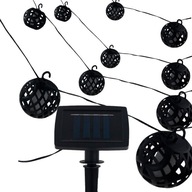 SOLÁRNE LAMPY 10LED SVETELNÁ REŤAZ GARLAND