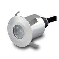 LED SCHODISKOVÁ LAMPA, KLIDNÉ OČKO, 230V, ZÁPUSTNÉ, TERASOVÉ, VODEODOLNÉ, IP65