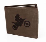 Kožená peňaženka pre CROSS bikera