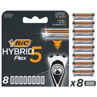 Bic Hybrid Flex 5 strojových kaziet - Blister 1 balenie - 8 ks