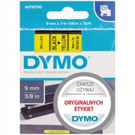 DYMO TAPE D1 40918 S0720730 9mm x 7M BK/YELLOW