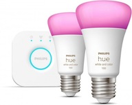 Philips Hue mostík + 2x E27 9W RGBW