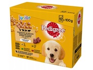 PEDIGREE Junior mokré krmivo mix príchutí 12x100g