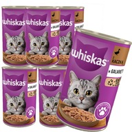 WHISKAS Adult plechovka 6x400g krmivo DUCK JELLY