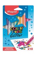 Glitrové fixky Maped Colorpeps, 10 farieb