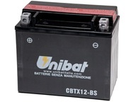 BATÉRIA UNIBAT CBTX12-BS 10Ah 180A YTX12-BS