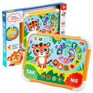 DUMEL Vzdelávací tablet TIGER RIDDLES Učenie Zábavné melódie Hádanky