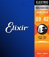 ELIXIR NanoWeb poniklované struny (9-42)