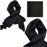 DÁMSKE ŠÁLKY, ŠATKY, ŠÁLKY, BANDÁMY, BANDANA, ČIERNY HODVÁBNY ŠATKY