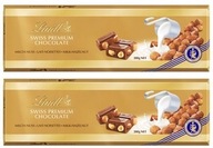 2x300g LINDT Mliečna čokoláda s orechmi