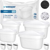 4x WESSPER AQUAMAX PLUS AQUA MAX Plus FILTER na VODU pre BRITA DAFI CARAFE