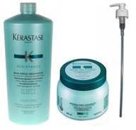 KERASTASE FORCE ARCHITECTE SHAMPOO 1000ML + MASKA 500ML + PUMPA SET