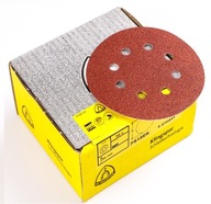 KRUHOVÁ STENA KLINGSPOR. VELCRO 125mm P40 50 ks 8 otvorov